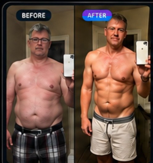 Mitch Banta before and after