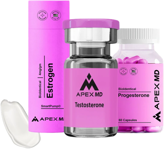 Apex MD bioidentical estrogen, testosterone and progesterone
