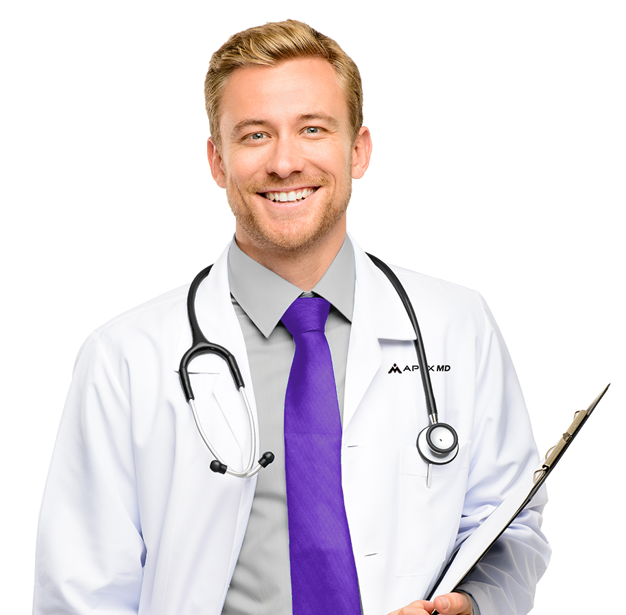 Apex MD clinician with chart