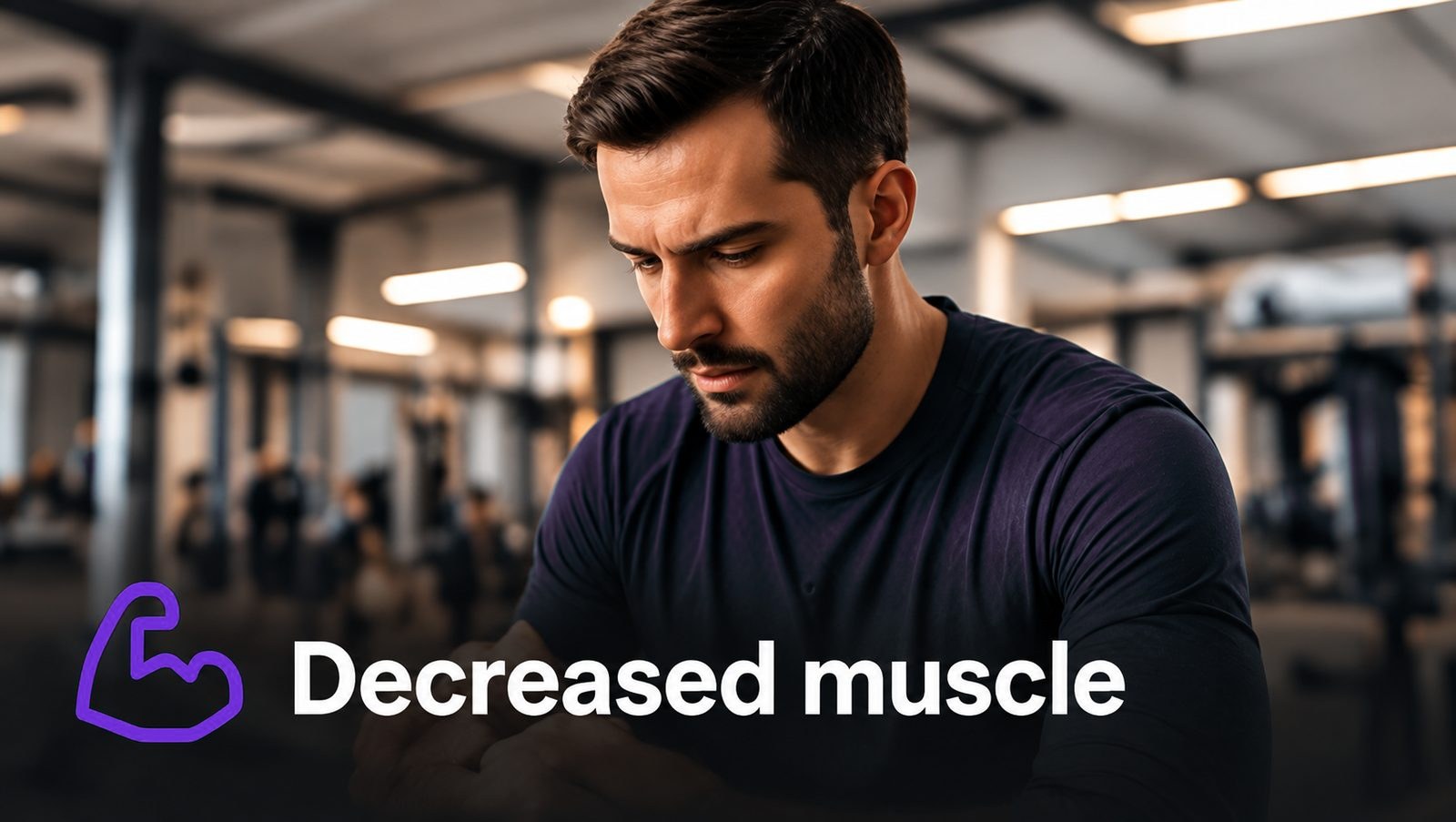 Decreased muscle