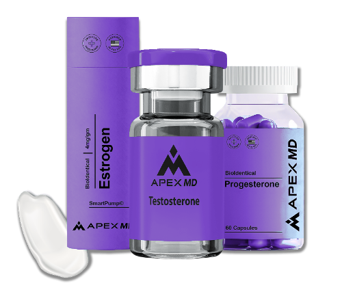 Bioidentical estrogen, testosterone and progesterone from Apex MD