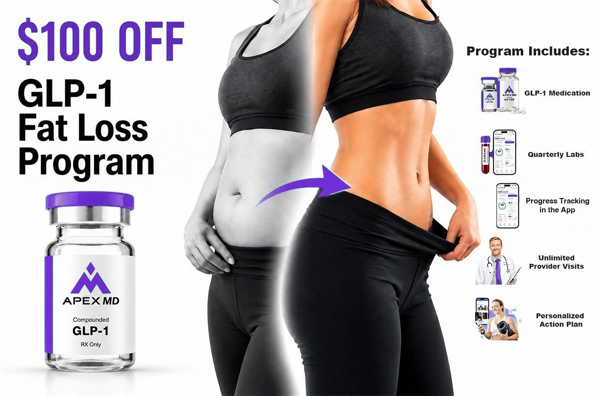 $100 off the GLP-1 Program — physician-guided GLP-1 programs to help you lose weight and feel your best